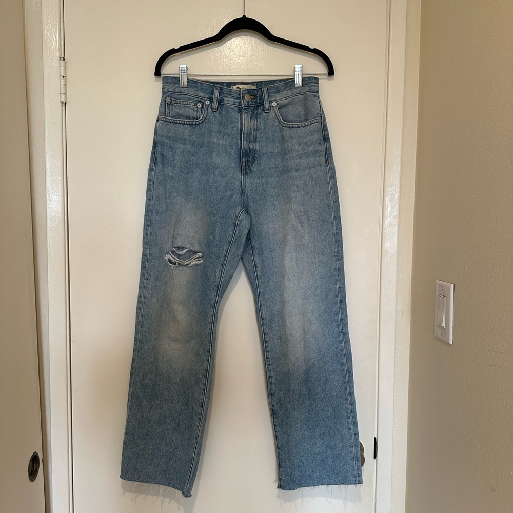 Madewell Curvy 90s Straight Blue Jeans